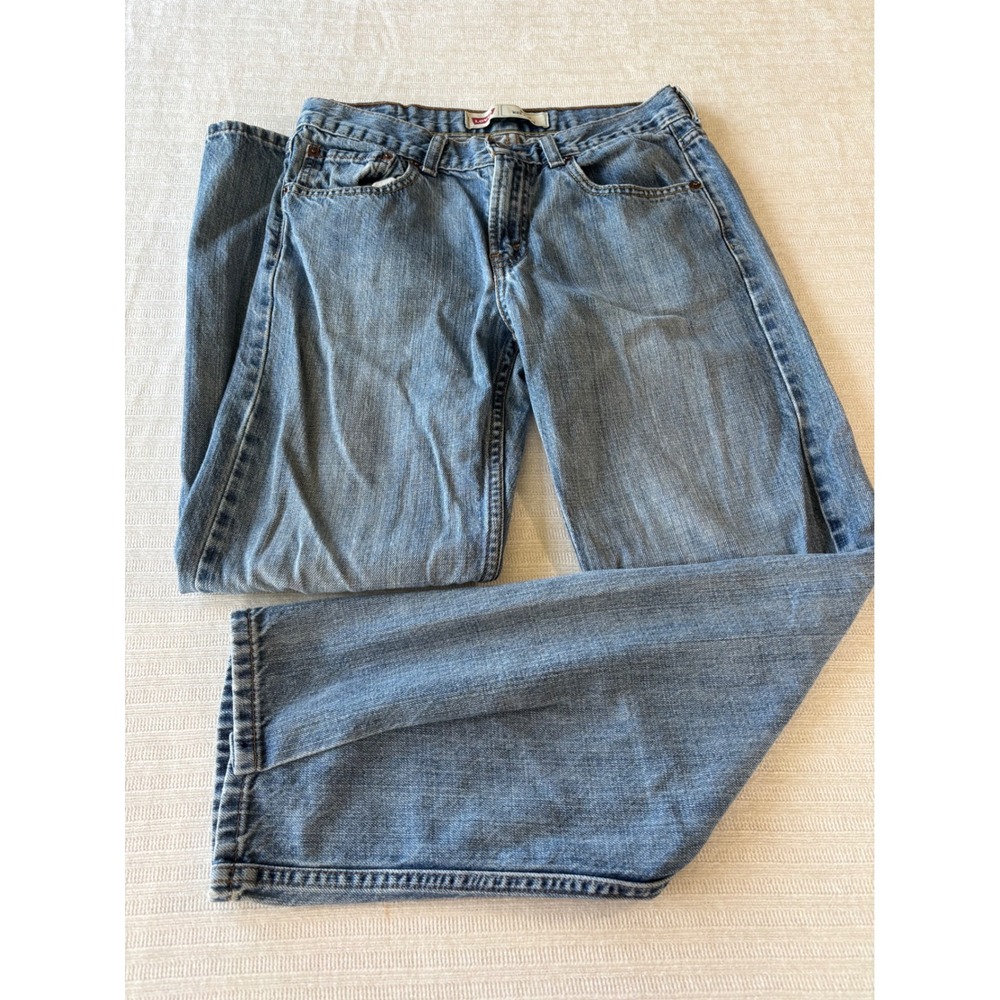Levis 550 Relaxed Fit Jeans Medium Wash Blue Denim W29 L29 18 REG 5550-951